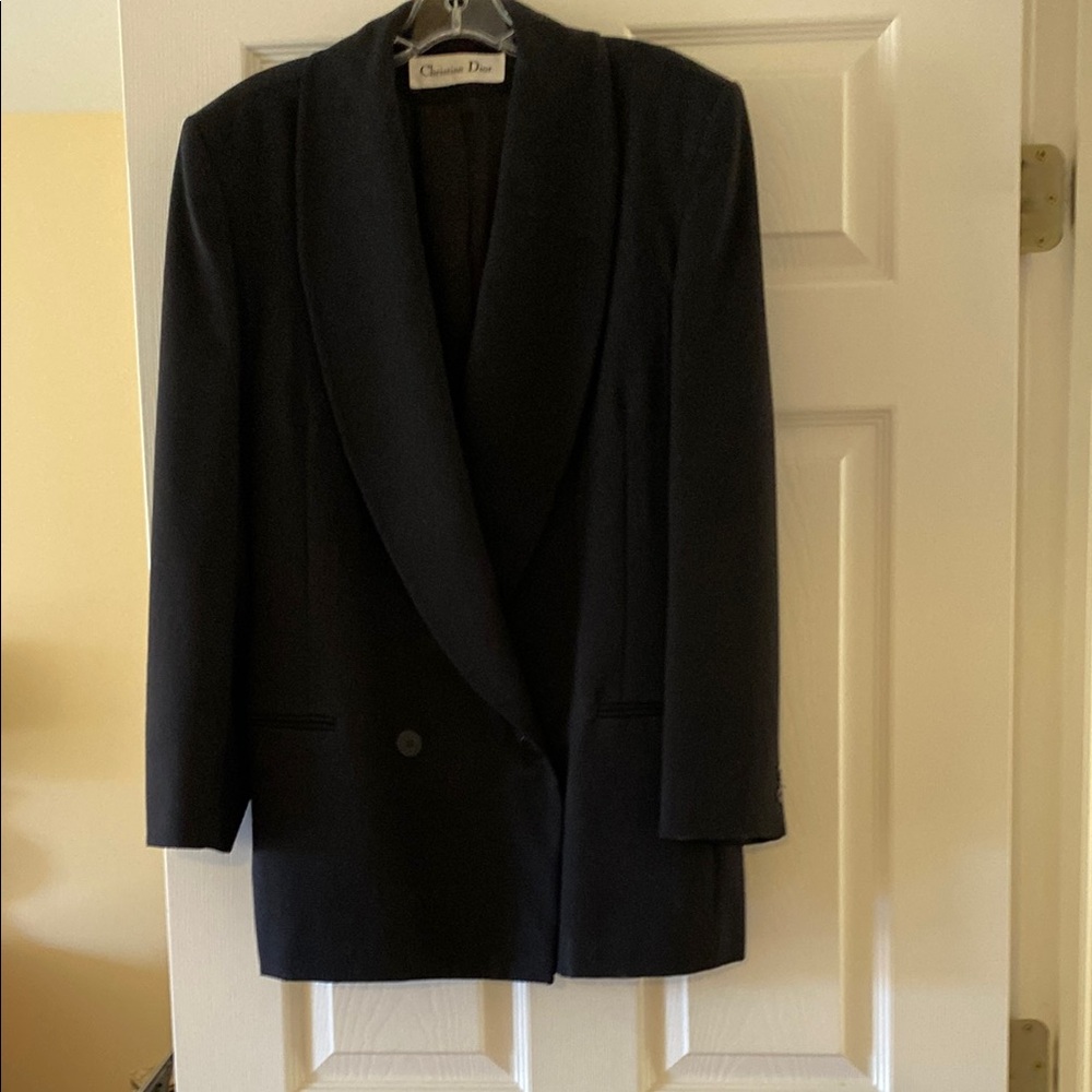 Dior Black Sport Coat Classic Tailored Silhouette